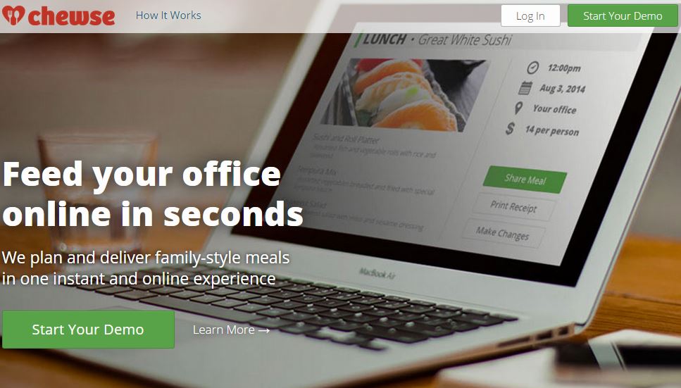 Chewse – An Online Meal Manager and Caterer For Teams And Employees